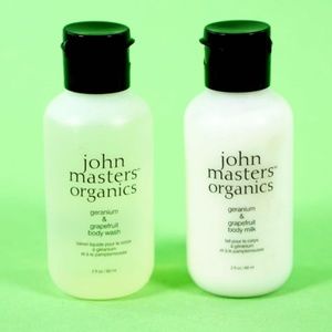 Set of Geranium & Grapefruit Body Wash and Milk